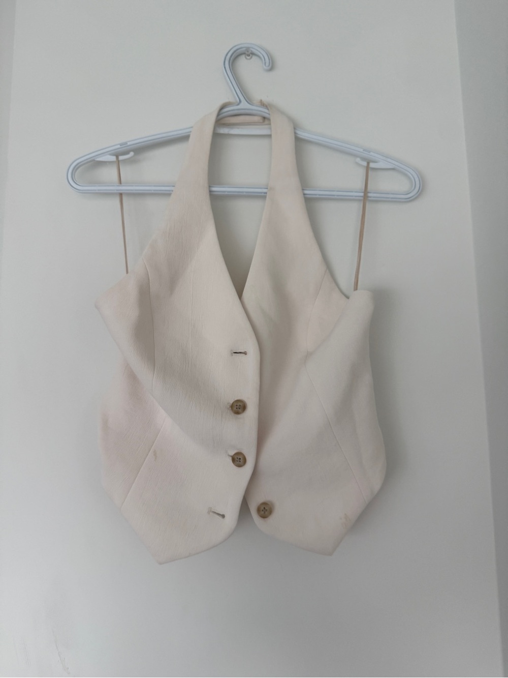 TWO Tops: Aritzia Vest Top (cream) & Garage Tank Top (baby pink)